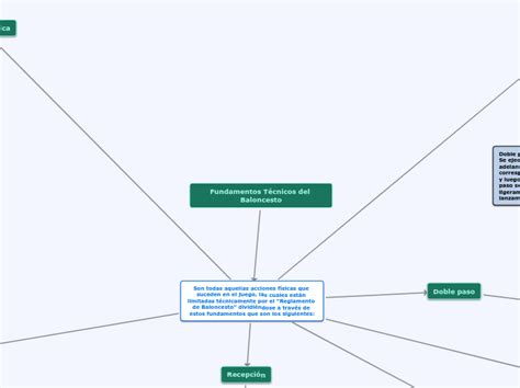 Fundamentos T Cnicos Del Baloncesto Concept Map