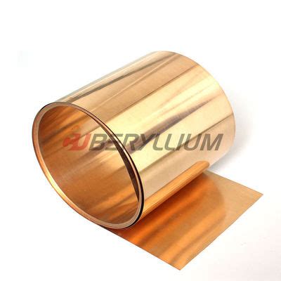 Beryllium Copper C Industrial Strips H With Standard Tolerance