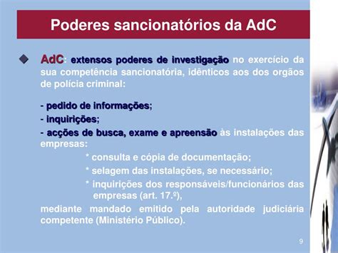 Ppt O Regime Jurídico Da Concorrência Em Portugal A Autoridade Da