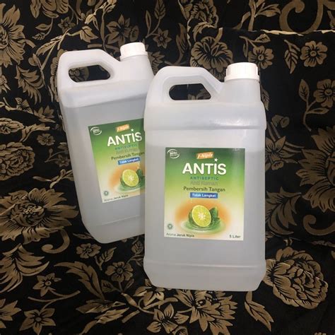 Antis Hand Sanitizer Cair Liquid Spray Original Refill Jerigen 5l 5