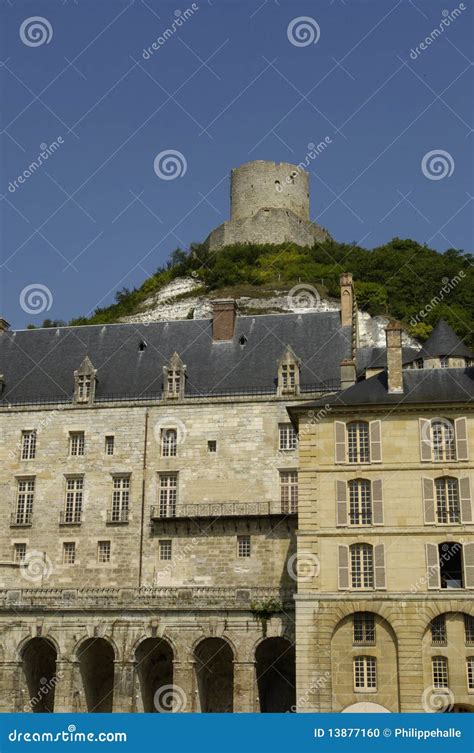 Castle of La Roche Guyon stock photo. Image of history - 13877160