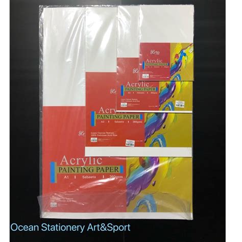 Campap Arto Acrylic Painting Paper A A A A Gsm Per Pack