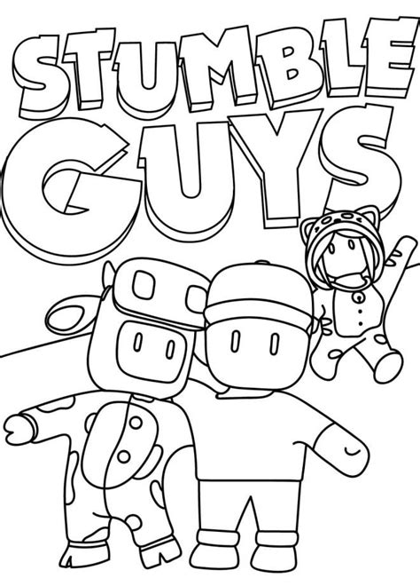 Coloriage Stumble Guys gratuit à imprimer