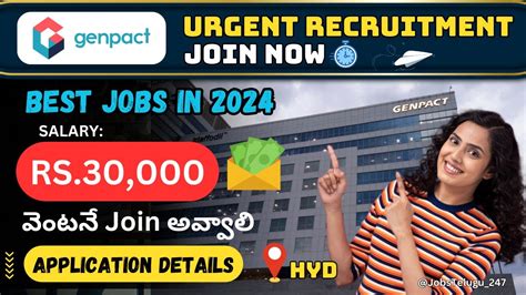 Genpact Jobs For Freshers 2024 Apply Process URGENT RECRUITMENT IN