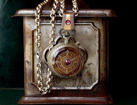 Steampunk Pocket Watch Necklace By Leboudoirnoir On Deviantart