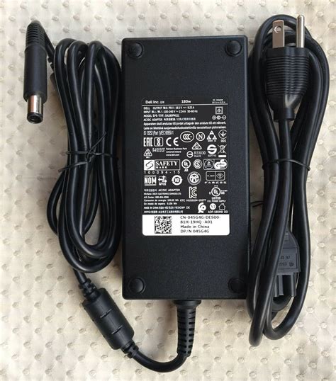 New Original Dell 180W 19.5V AC Adapter for Dell G5587-5859BLK-PUS Ga ...