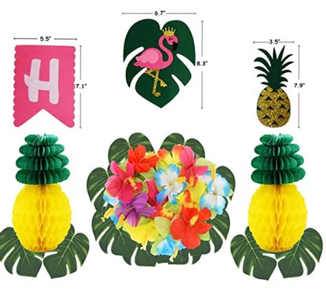 Tropical Hawaiian Luau Party Decor Etsy