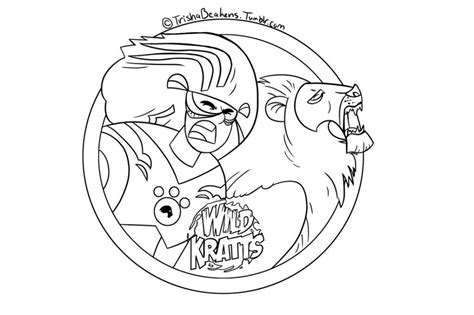 Creature Wild Kratt Coloring Pages Clip Art Library