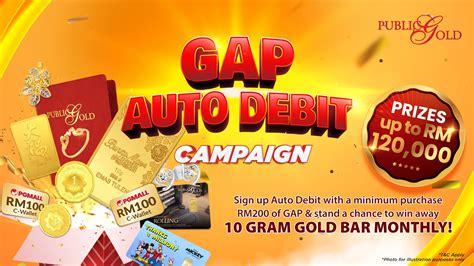 Menangi Gram Goldbar Dengan Auto Debit Akaun Gap Public Gold Malaysia