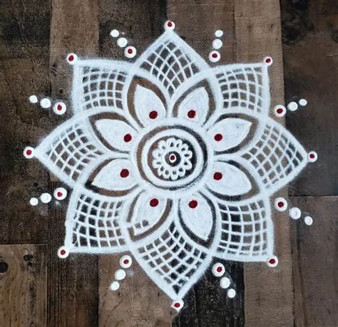 30 Easy Rangoli with Flower Designs for Beginners - Flowerrangoli.com