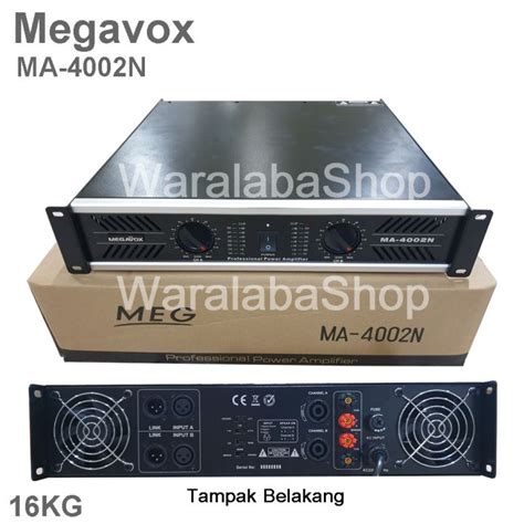 Power Amplifier Megavox MA 4002N Original Real Pic Lazada Indonesia