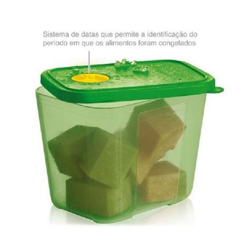 Tupperware Freezer Time Litro Quadrado Varias Cores Shopee Brasil