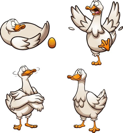 Premium Vector | Goose golden egg