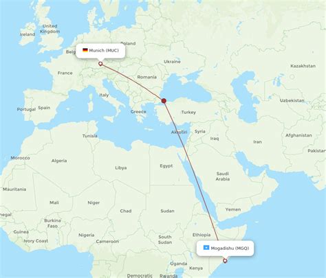 All Flight Routes From Mogadishu To Munich Mgq To Muc Flight Routes