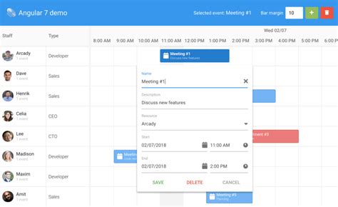 Integrating Bryntum Scheduler With Angular 7 Bryntum