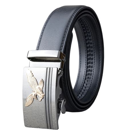 Fashion Flying Eagle Designers Automatic Buckle Belt For Men Genuine