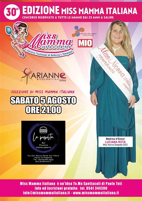 Selezione Miss Mamma Italiana A Bergamo