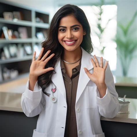 Premium AI Image A Doctor In Pharmacist Working And Happy Face Lab