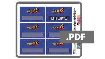 Baixe O Pdf Editavel Rotulo Para Saquinho De Bala Fazendo A Nossa Festa