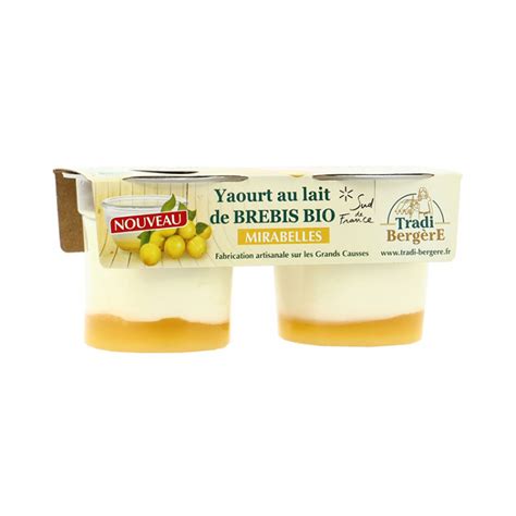 Yaourt Au Lait De Brebis Mirabelles Bio X G