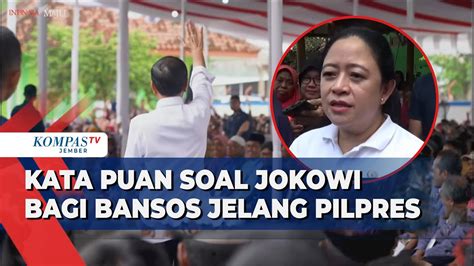 Respons Ketua Dpr Puan Maharani Soal Isu Politisasi Bansos Jelang