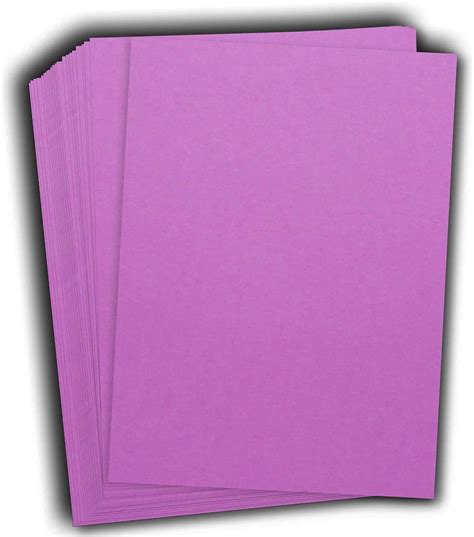 Hamilco Colored Cardstock Paper 11 X 17 Pearly Purple Color Card Stock Paper 50 Pack