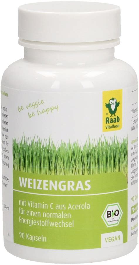 Weizengras Kapseln Bio Kapseln Raab Vitalfood Vitalabo