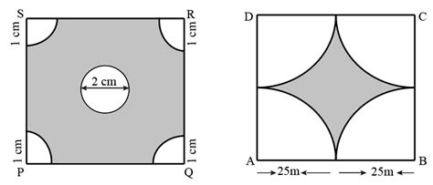 In Given Figure PQRS Is A Square Of Side 4 Cm Find The Area Of The