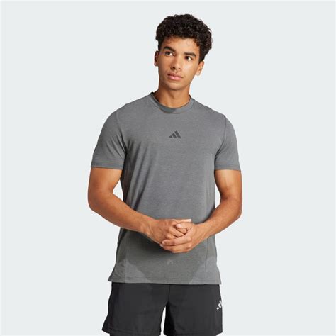 Clothing Designed For Training Workout Tee Grey Adidas South Africa