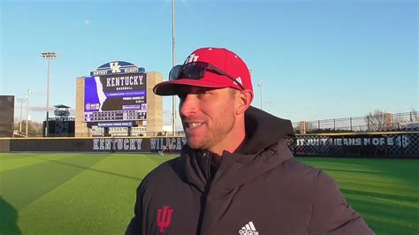 Talking Hoosier Baseball Postgame Media At Kentucky Tuesday YouTube