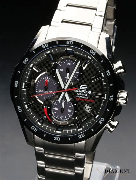 Zegarek M Ski Casio Edifice Premium Carbon Dial Sapphire Solar Efs