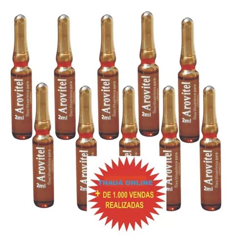 Fusão Vitamínica A E E Arovitel 2ml Kit C 10un Brinde MercadoLivre