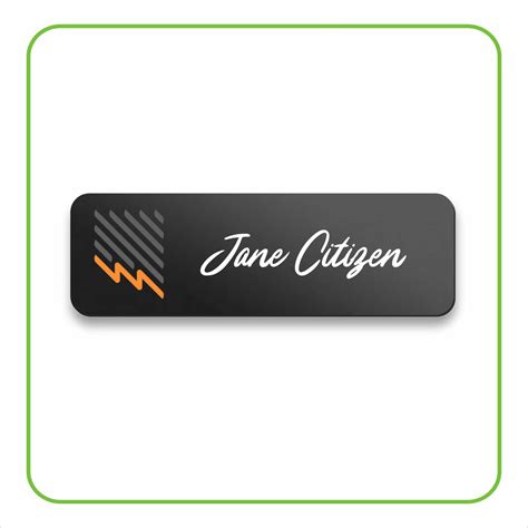 Shop Full Colour Chalkboard Name Badges With Logo And Text From Badge A Minit