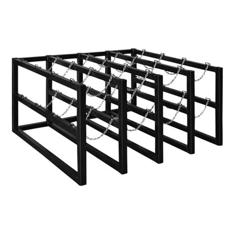 Justrite 58 X 50 X 30 Gas Cylinder Barricade Rack For 16 Vertical