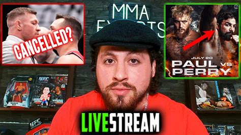 Ufc 303 In Danger Again Mcgregor Injured Jake Paul Vs Mike Perry Ufc