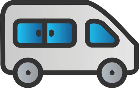 Shuttle Van Vector Icon Design 15353956 Vector Art At Vecteezy