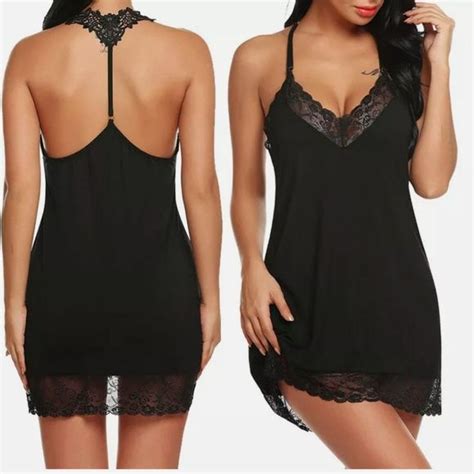 Sexyfun Intimates And Sleepwear Sexy Women Chemise Lingerie Lace