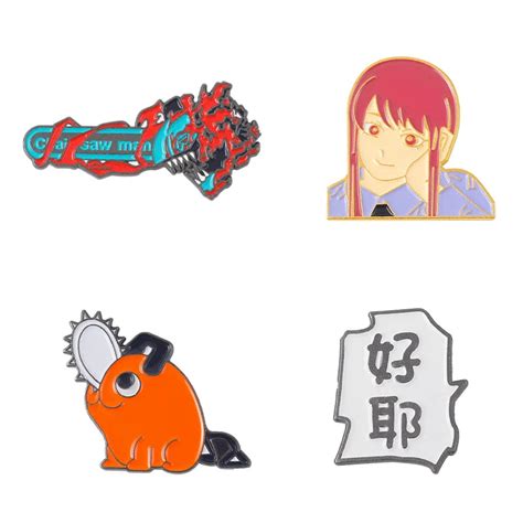 Anime Pin Badges Japan South Korea Two Dimensional Animation Chainsaw Man Metal Badge Girl