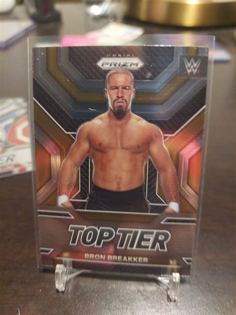 Panini Prizm Wwe Bron Breakker Top Tier Insert Base Card Ebay