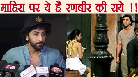 Ranbir Kapoor Reacts On His Viral Pictures With Mahira Khan Filmibeat Video Dailymotion