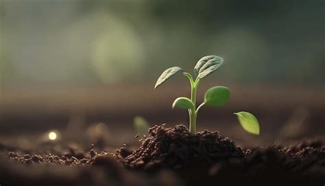 Premium Photo | A scene of farming and plant growth is set against a ...