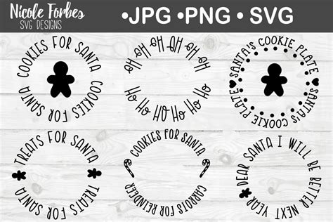 Christmas Plate Svg Bundle By Nicole Forbes Designs Thehungryjpeg