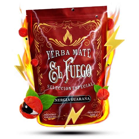 El Fuego Energia Guaran Kg G Guarana Yerba Mate Per Tipo