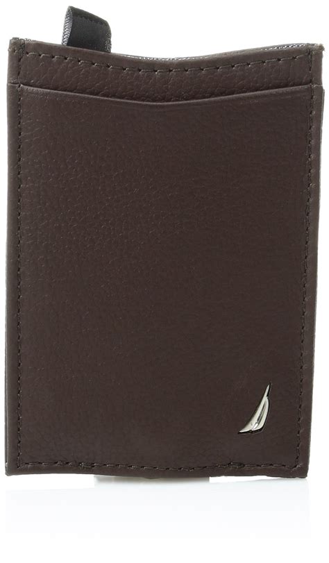 Nautica Men's Milled Credit Card Holder with Money Clip | Nautical Fashions