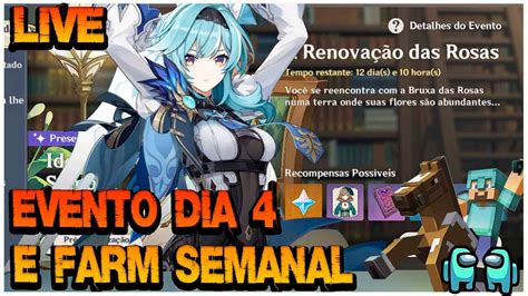 Live Genshin Impact A Renova O Das Rosas Dia Explorando Sumero E