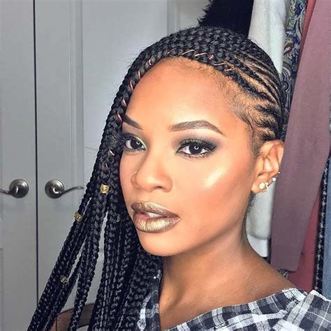 Lemonade Braids With Cuffs Box Braids Hairstyles Lemonade Braids