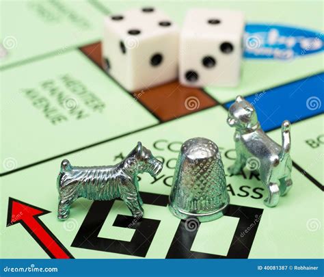 Monopoly Game And Board Pieces Editorial Photography - Image: 40081387