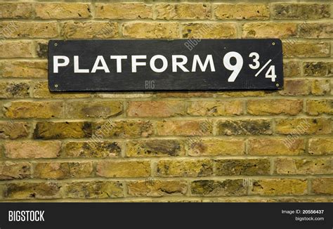 Platform 9 3/4 Closeup Image & Photo (Free Trial) | Bigstock