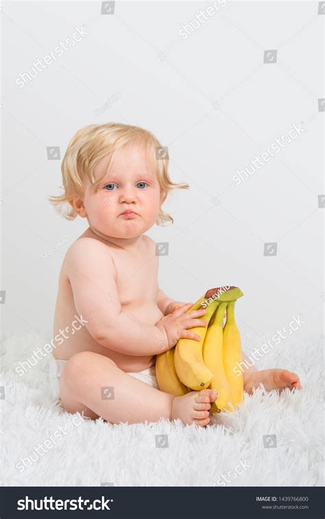 Naked Baby Diaper Playing Having Fun Stock Photo 1439766800 Shutterstock
