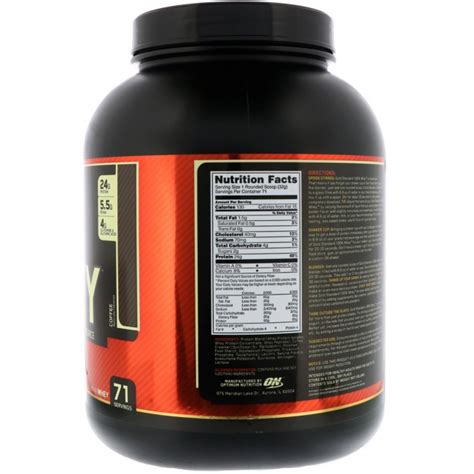 Optimum Nutrition Whey Protein Gold Standard Coffee Lbs